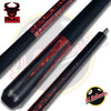 Taco de Billar Bull Carbon Puntera en Fibra Rojo y Azul