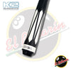 Taco de Billar K2 Sintetico (KL191) Negro / Blanco