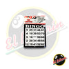 Tablas de Bingo en Carton x 100